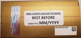 Marks & Spencer Luxury Gold tea bags with premium tea leaves