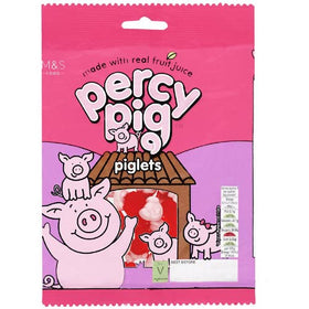 Marks & Spencer Percy Piglets 170g pack shot, bite-sized fruity candies perfect for sharing.