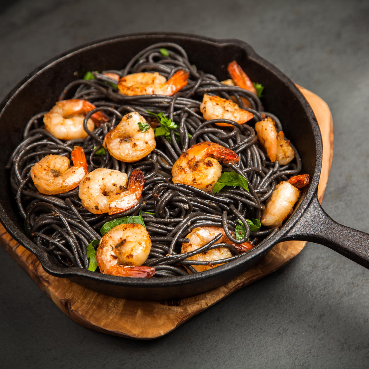 Paella or risotto with Marky's cuttlefish ink for depth and aroma