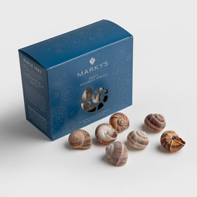 MARKY'S Escargot shells 36 pieces, ideal for stuffing and elegant presentation.
