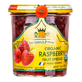 MARKY'S Raspberry Jam Spread 12 oz jar with organic ingredients and Provençal charm for breakfast