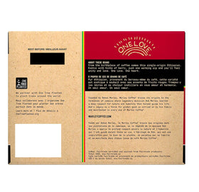 100% Ethiopia Yirgacheffe origin badge on packaging.
