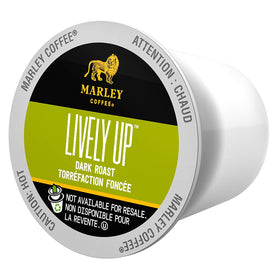 Marley Coffee steaming cup illustrating quick single-serve brew
