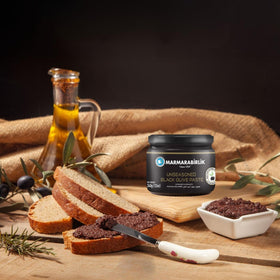 Marmarabirlik Spread on a plate, adding depth to a Mediterranean platter