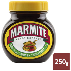 Marmite spread on crumpets adds a comforting, bold flavor.