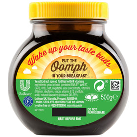 Close-up of Marmite jars highlighting glossy paste and premium packaging