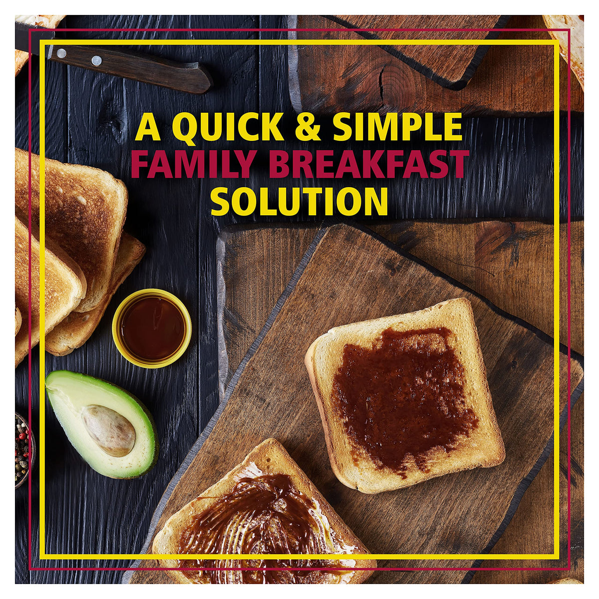 Kitchen scene with Marmite pack for everyday meal versatility