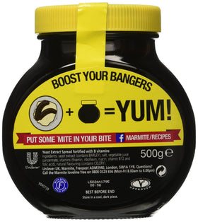 Marmite Yeast Spread on toast, rich B vitamins for daily meals.