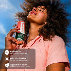 Marquis 12-pack display emphasizes convenient energy on the go.
