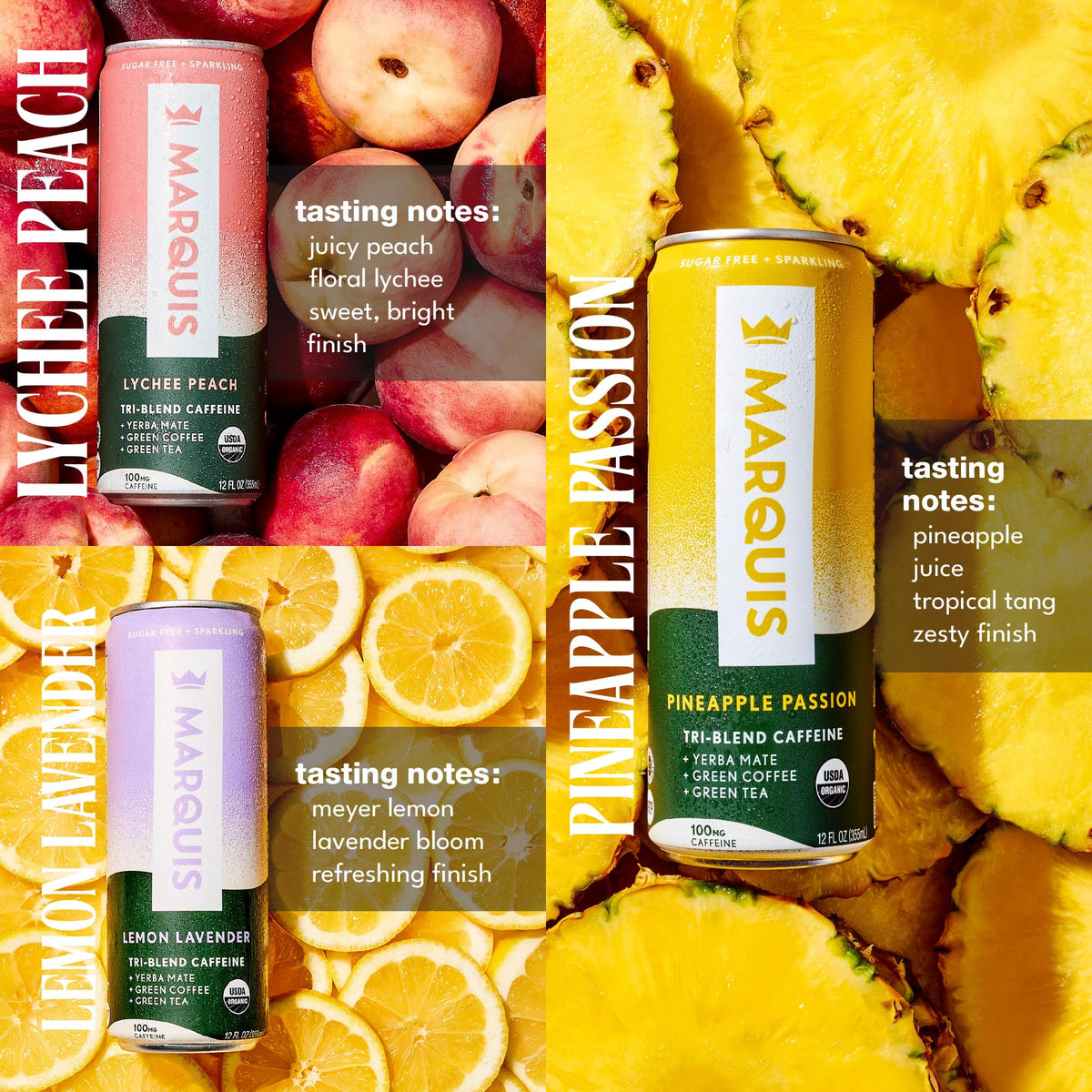 Marquis Natural Energy Pineapple Passion can provides a tropical, low-calorie lift for afternoons