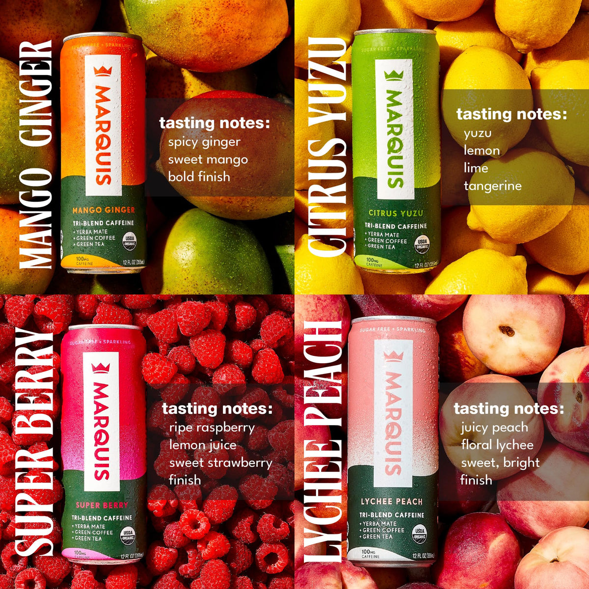 Marquis Super Berry flavor can boosts alertness and mood.