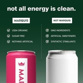 Marquis Plant Tri-Blend energy bottle offering a balanced daytime boost.