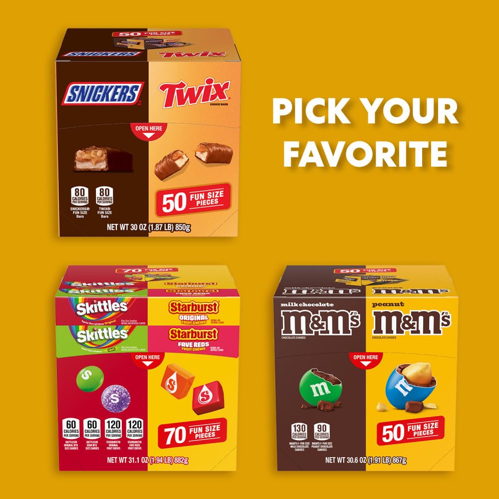 Bulk 70-count Mars candy box for pantry-ready snacking.