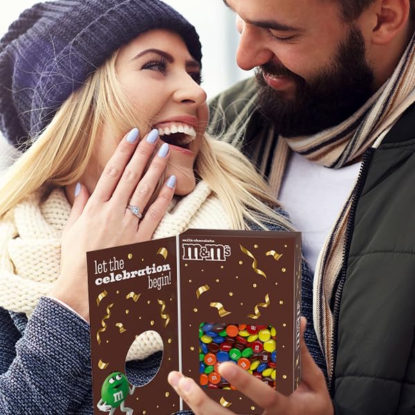 Mars M&M's card gift box front with bright colors ideal for graduations and anniversaries