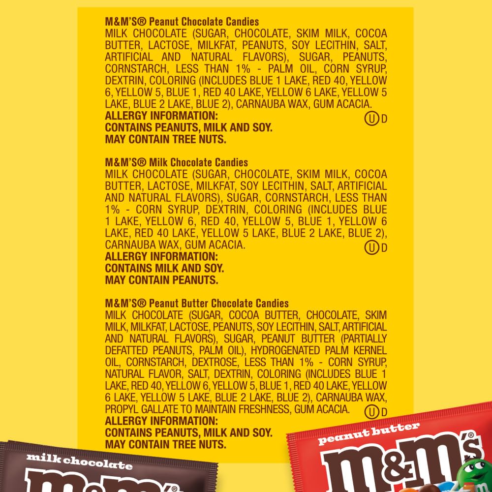 Gift basket idea featuring Mars M&M'S colorful candy assortment