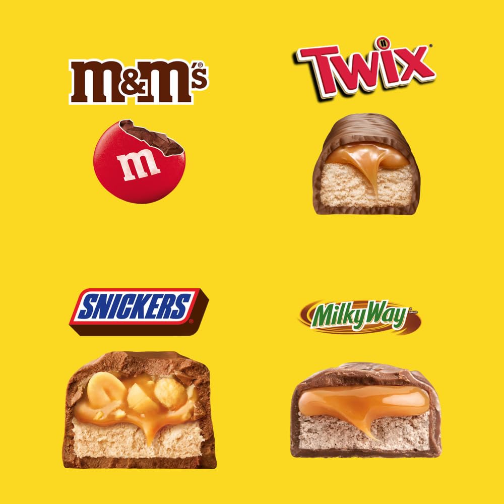 Mars M&M'S Milk Chocolate fun size pieces for lunchboxes.