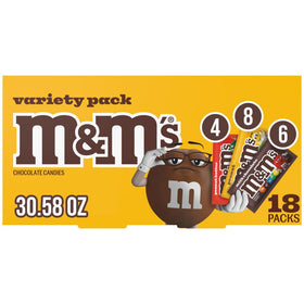 Mars M&M'S variety pack of 18 bags for easy sharing at parties