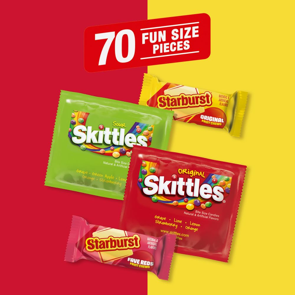 Mars SKITTLES Sour packs shown with tangy flavors.