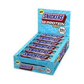 Mars Snickers HiProtein Crisp bar pack shot showing a protein-rich snack.