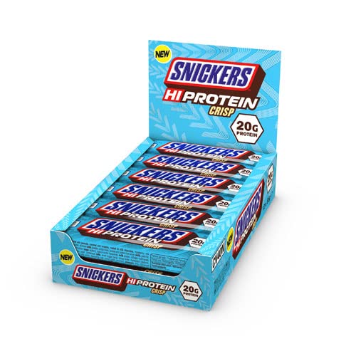 Mars Snickers HiProtein Crisp bar serving idea for post-workout.