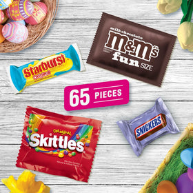 Mars STARBURST fruit chews in pastel wrappers for bright seasonal snacking.