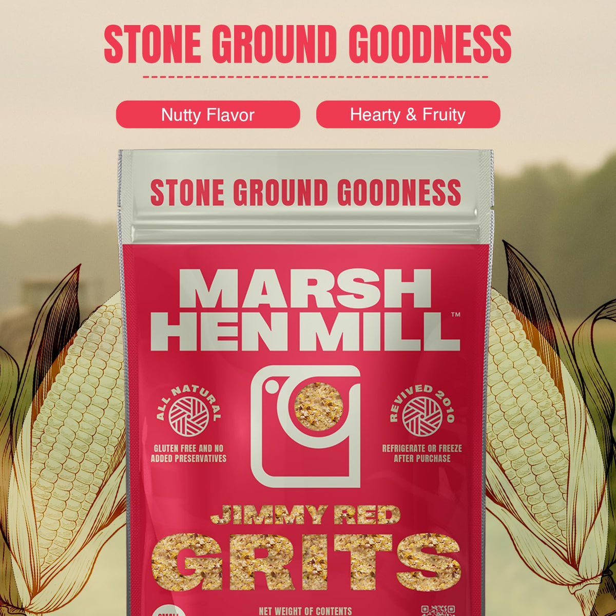 Caramel-amber Jimmy Red Grits color for rich cooking