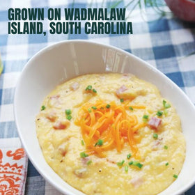 Marsh Hen Mill yellow and white grits ready for quick meals