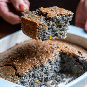 Marsh Hen Mill Sea Island Blue Cornmeal baking crust texture close-up