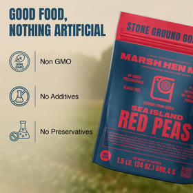 Marsh Hen Mill Sea Island Red Peas heritage evokes Edisto Island flavors.