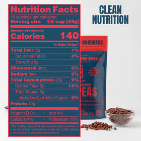 Marsh Hen Mill Sea Island Red Peas label highlights non-GMO and all-natural quality.