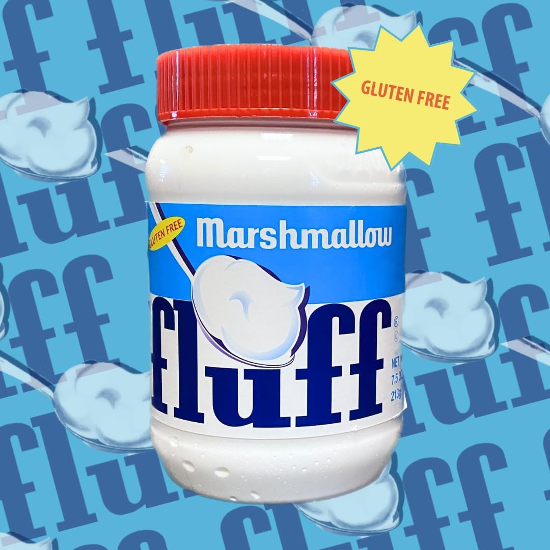 Marshmallow Fluff Fluffernutter sandwich with creamy spread.
