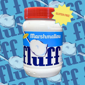 Marshmallow Fluff Fluffernutter sandwich with creamy spread.