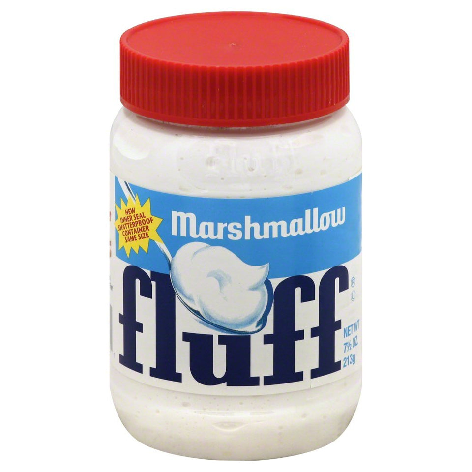 Marshmallow Fluff spread 7.5-ounce twelve-pack, creamy texture ideal for desserts and sandwiches