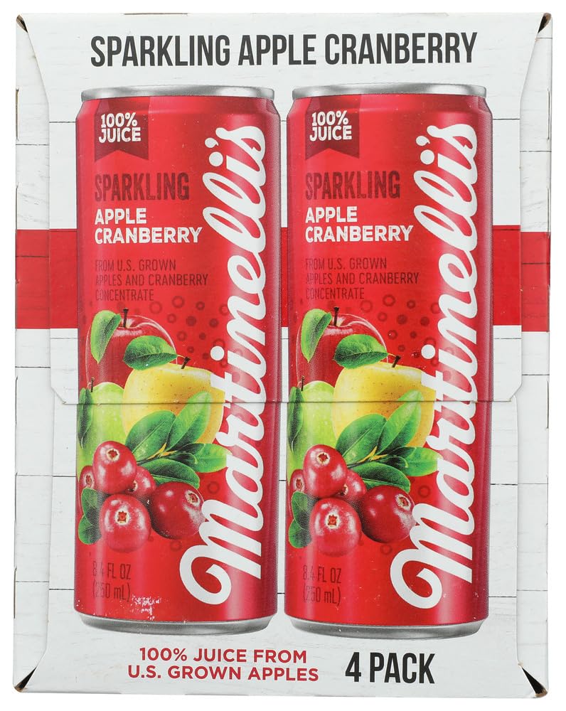 Martinelli's Sparkling Apple Cranberry 4-pack, convenient for entertaining