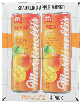 Martinelli's sparkling juice in a glass shows vibrant color and aroma.