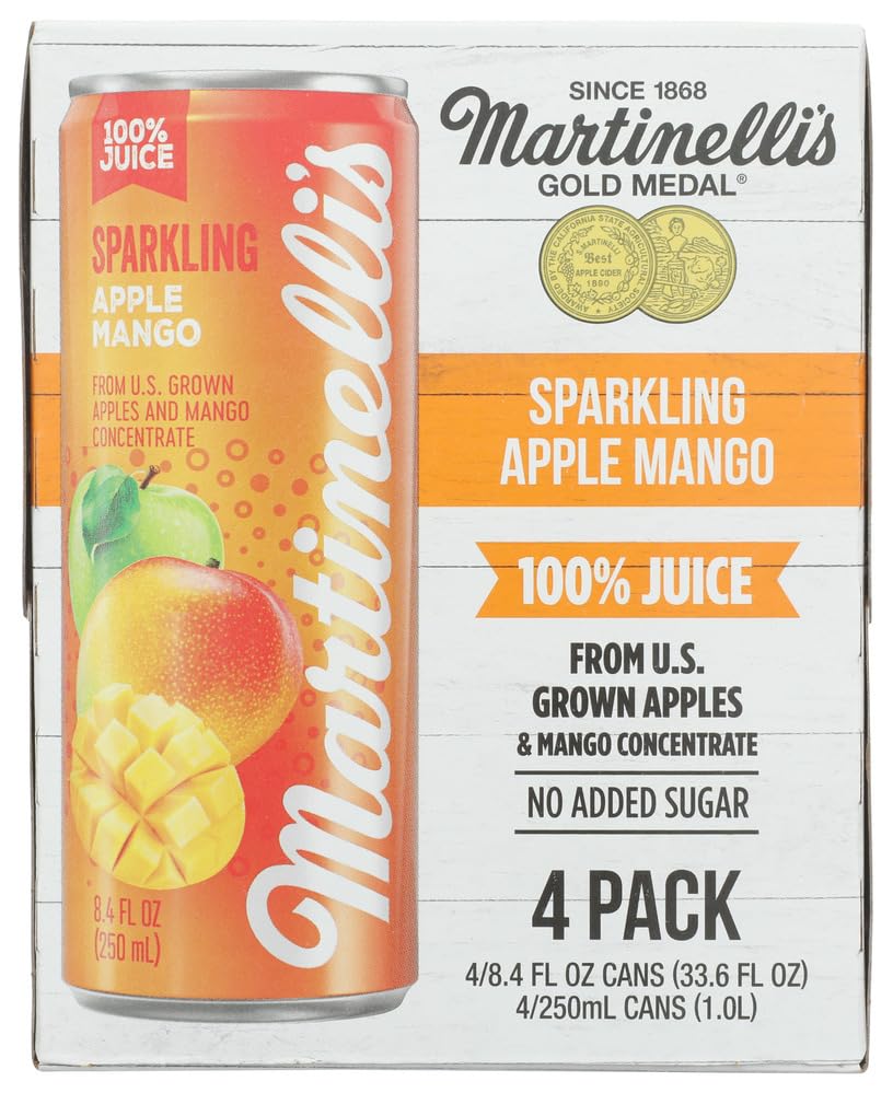 Martinelli's sparkling juice pours showing bubbly texture for a celebratory sip.
