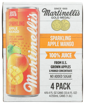 Martinelli's sparkling juice pours showing bubbly texture for a celebratory sip.