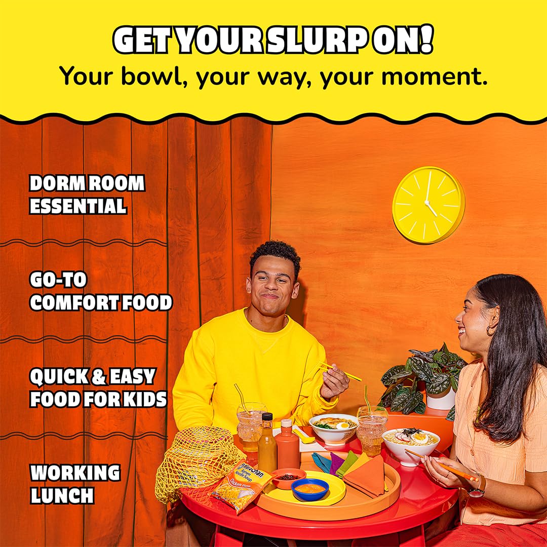 Maruchan Chicken Flavor ramen in a dorm room for study-friendly meals.