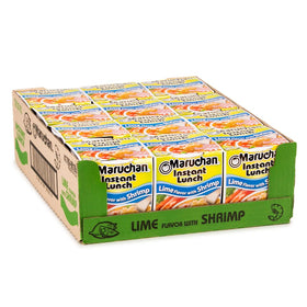 Maruchan Instant Lunch lime shrimp cup with noodles for quick, satisfying meals