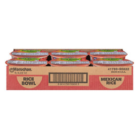 Maruchan rice bowl with lid open and water line shows quick microwave prep.