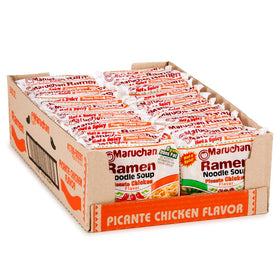 Maruchan Picante Chicken ramen bowl with bold flavor and quick satisfaction.