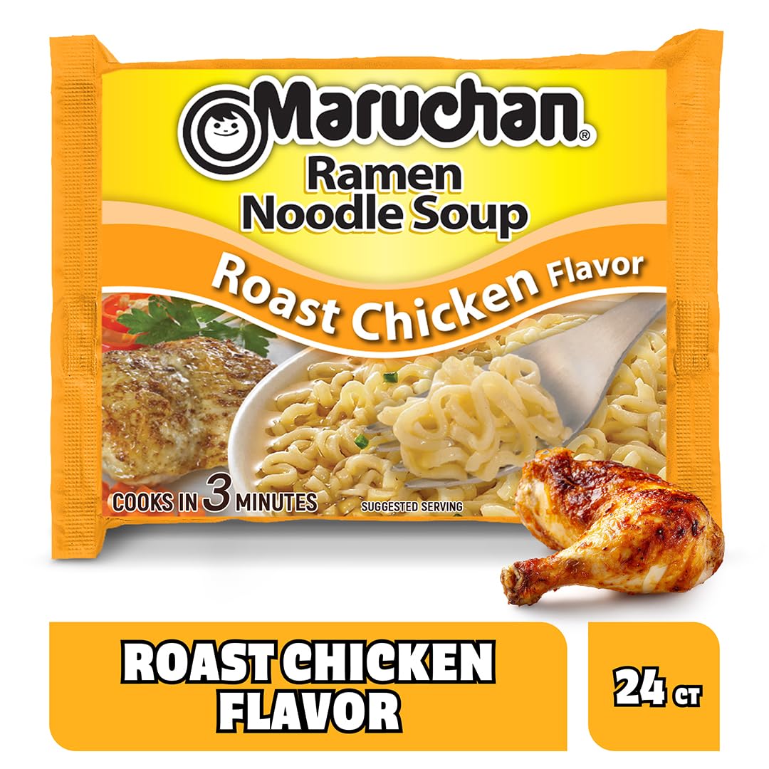 Maruchan Roast Chicken Ramen bowl ready to serve for a comforting meal