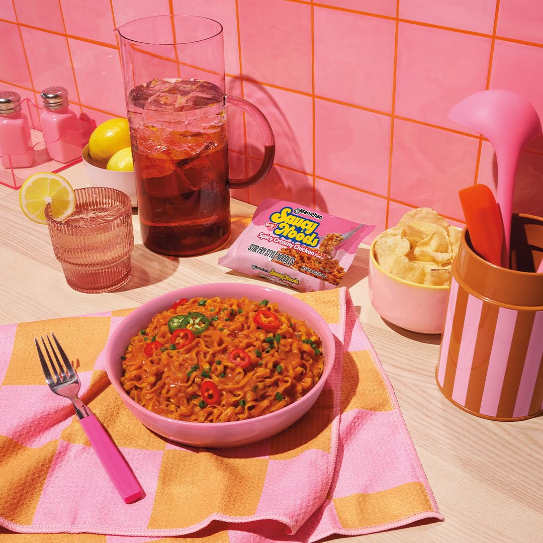 Maruchan Saucy Noods fast-prep noodles in minutes
