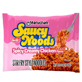 Maruchan Saucy Noods stir-fry style noodles ready for remix with toppings