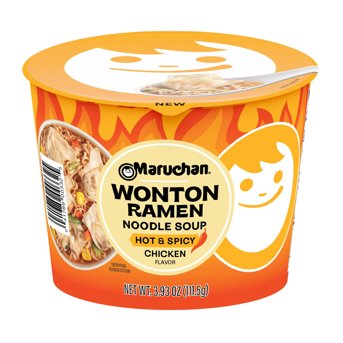 Maruchan Wonton Ramen Bowl with chili steam for quick, comforting warmth.