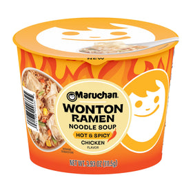 Maruchan Wonton Ramen Bowl with chili steam for quick, comforting warmth.