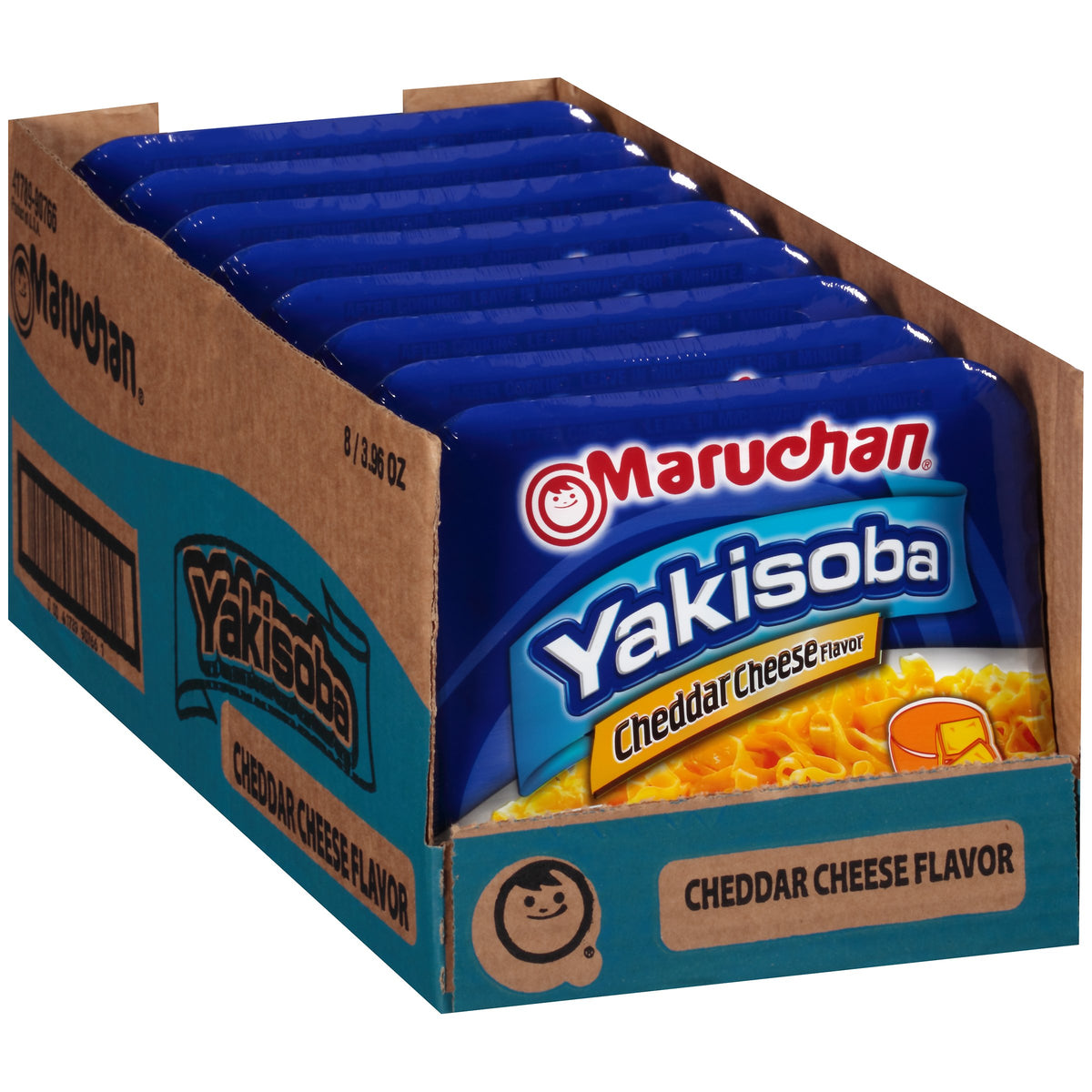 Maruchan Yakisoba cheddar noodles microwaved for a cozy, protein-packed meal.