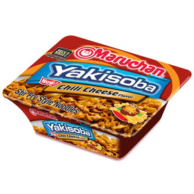 Maruchan Yakisoba Chili Cheese Noodles-bowl steaming, ideal for on-the-go meals.