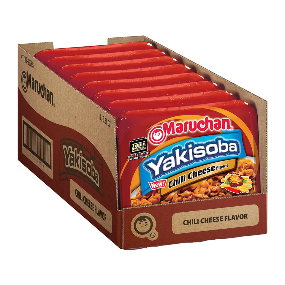 Maruchan Yakisoba Chili Cheese Noodles-pack image showing a quick-meals option.
