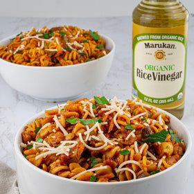 Marukan Rice Vinegar shines in marinades and stir-fries for balanced acidity